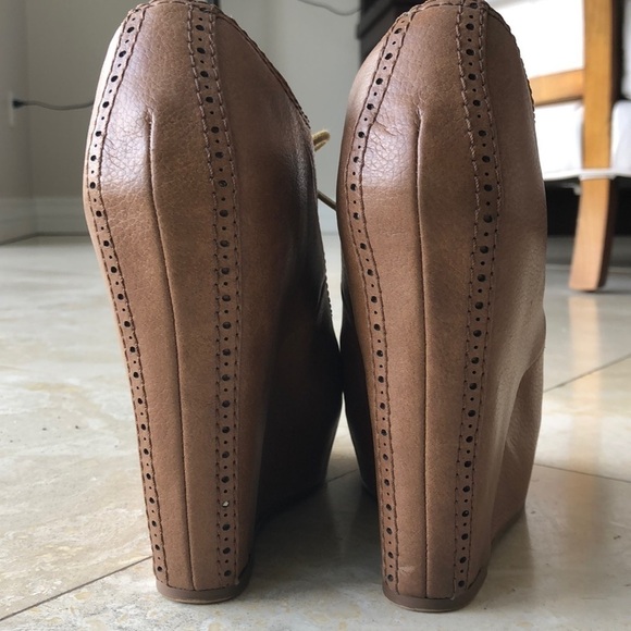 Steve Madden - Annton Leather Lace Up Wedges - 8 - Picture 5 of 7